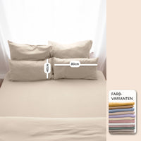 Hellbeige / 1 Kissen 40x80