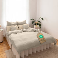 Hellbeige & Creme / 200x200 + 2x Kissen 80x80 200x220 + 2x Kissen 80x80 220x240 + 2x Kissen 80x80 135x200 + 1 Kissen 80x80 155x220 + 1 Kissen 80x80