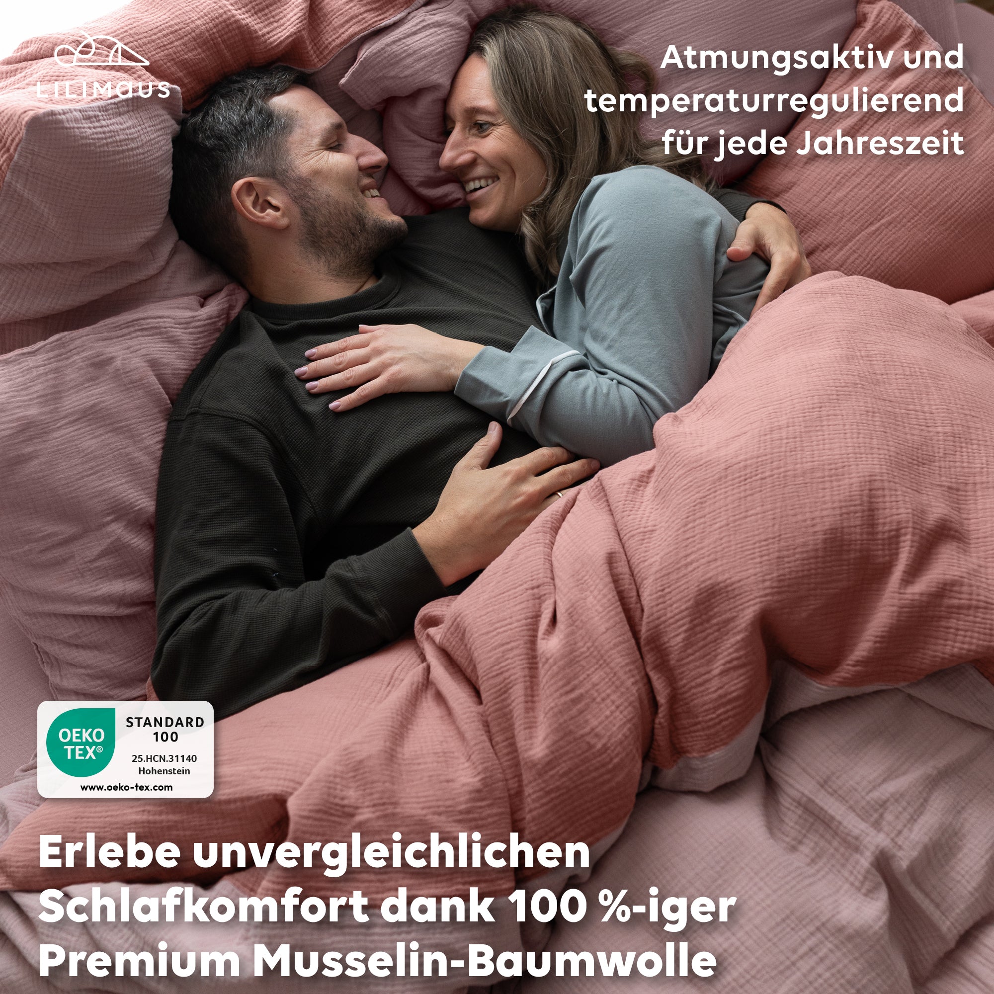 Puderrosa & Altrosa / 200x200 + 2x Kissen 80x80 200x220 + 2x Kissen 80x80 220x240 + 2x Kissen 80x80 135x200 + 1 Kissen 80x80 155x220 + 1 Kissen 80x80