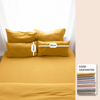 Senfgelb / 1 Kissen 40x80