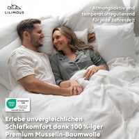 Weiß / 200x200 + 2x Kissen 80x80 200x220 + 2x Kissen 80x80 220x240 + 2x Kissen 80x80 135x200 + 1 Kissen 80x80 155x220 + 1 Kissen 80x80