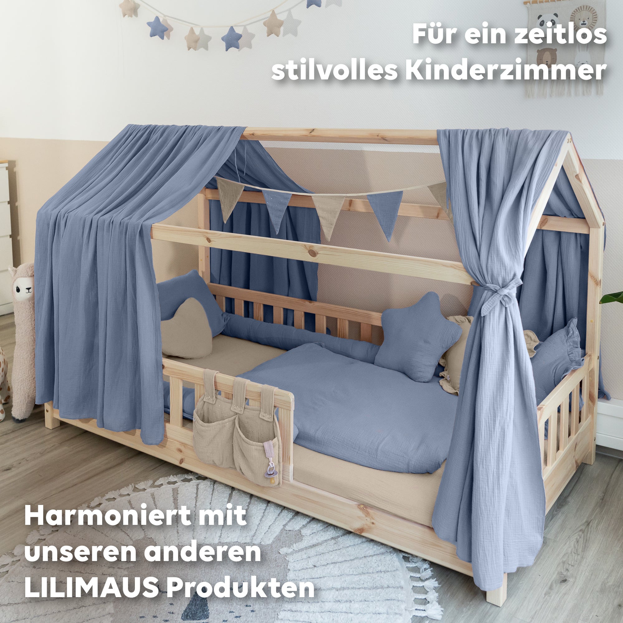 Blau & Hellbeige