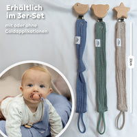 Hellbeige & Blau & Eukalyptus / ohne Gold