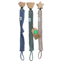 Hellbeige & Blau & Eukalyptus / ohne Gold