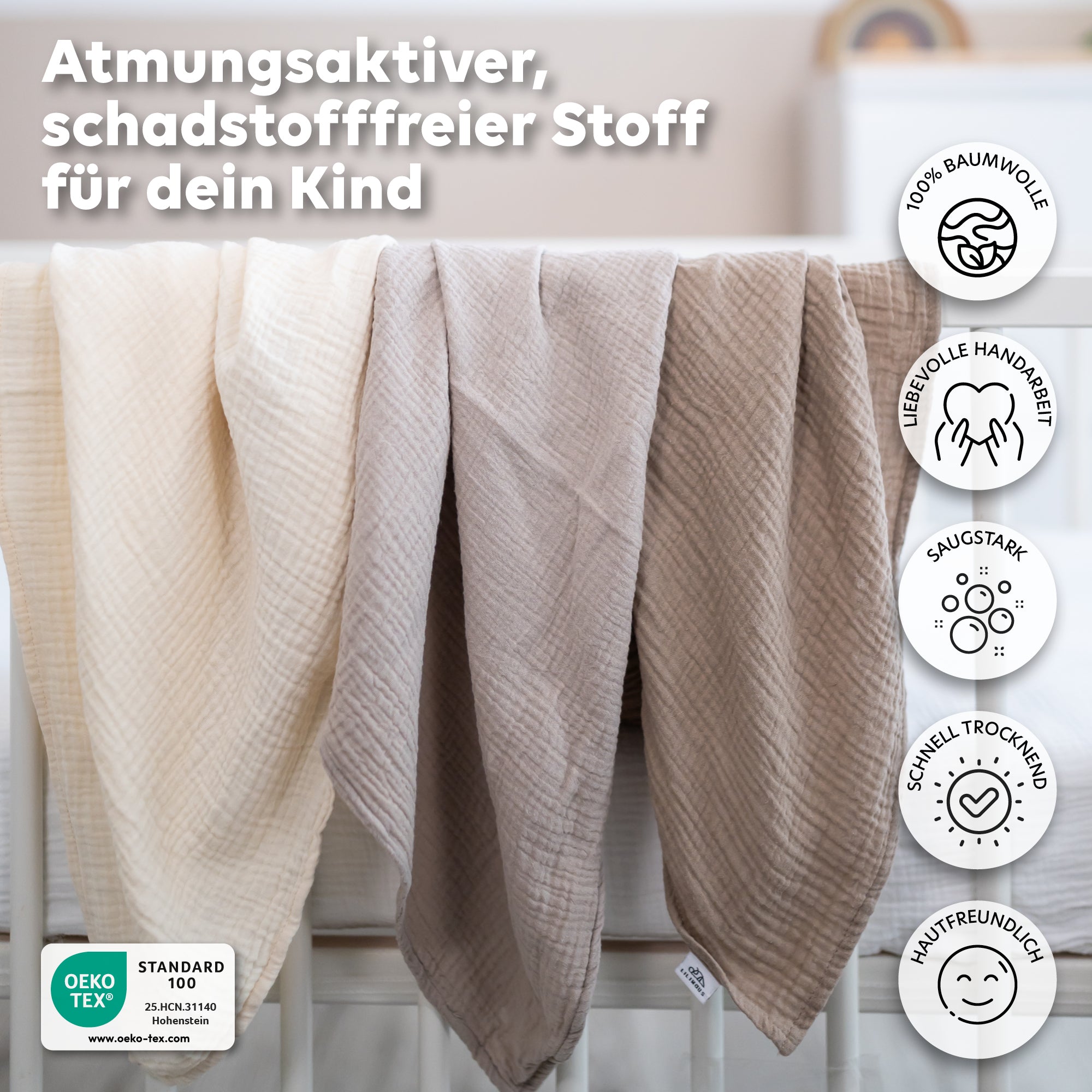 Hellbeige & Creme & Dunkelbeige