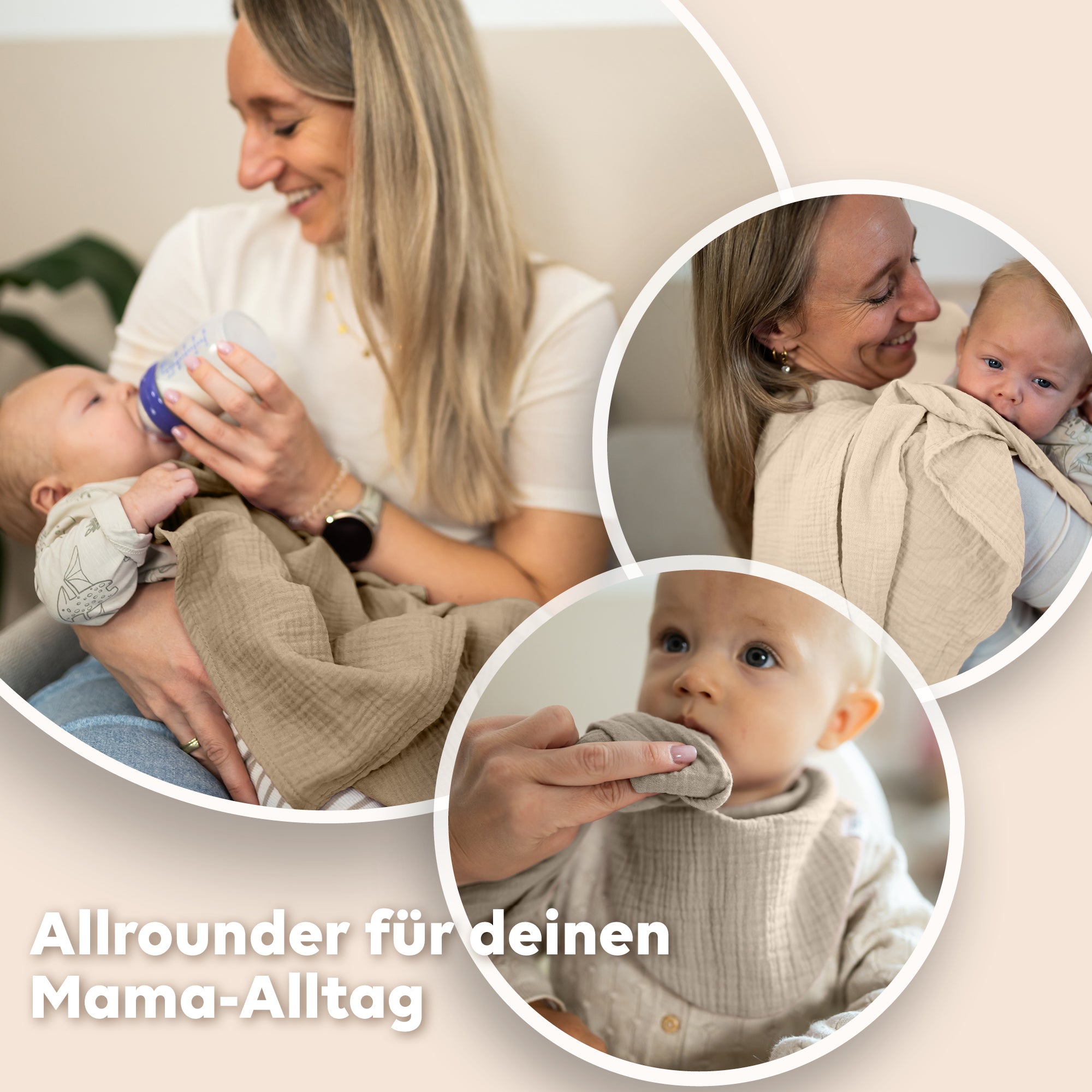 Hellbeige & Creme & Dunkelbeige