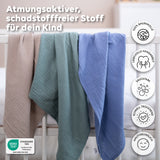 Hellbeige & Blau & Eukalyptus