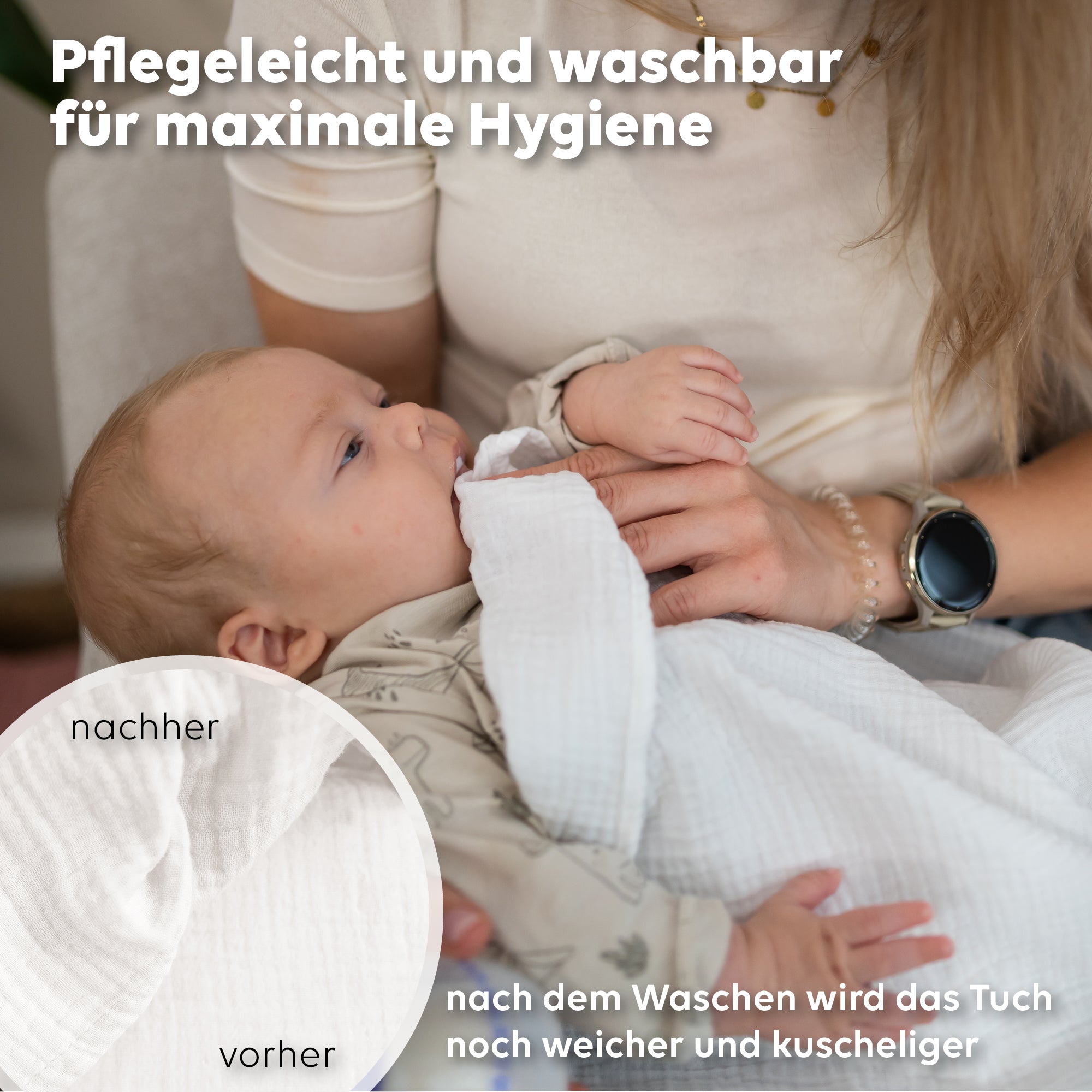 SPARSET: Spucktücher + Dreieckstücher + Schnullerketten ab