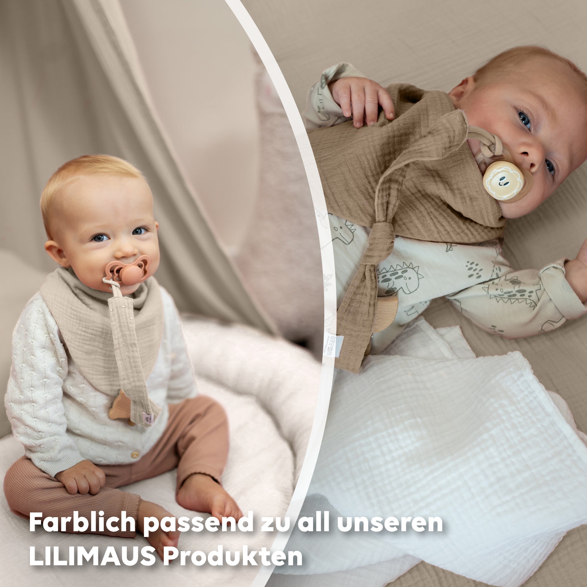 Hellbeige & Creme & Dunkelbeige