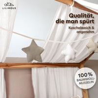 hellbeige & weiß / sterne / ohne goldapplikation