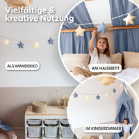 blau & creme / sterne / ohne goldapplikation