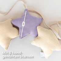 flieder & creme / sterne / ohne goldapplikation