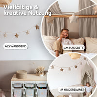 hellbeige & dunkelbeige / sterne / mit goldapplikation