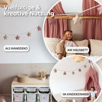 beigerosa & altrosa / sterne / mit goldapplikation