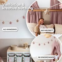 puderrosa & beigerosa / sterne / mit goldapplikation