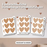 dunkelbeige / einheitsgröße 36 stück