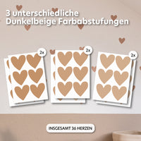 dunkelbeige / einheitsgröße 36 stück