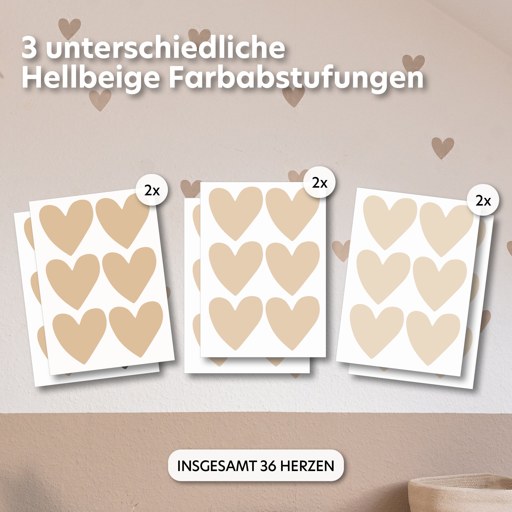 hellbeige / einheitsgröße 36 stück