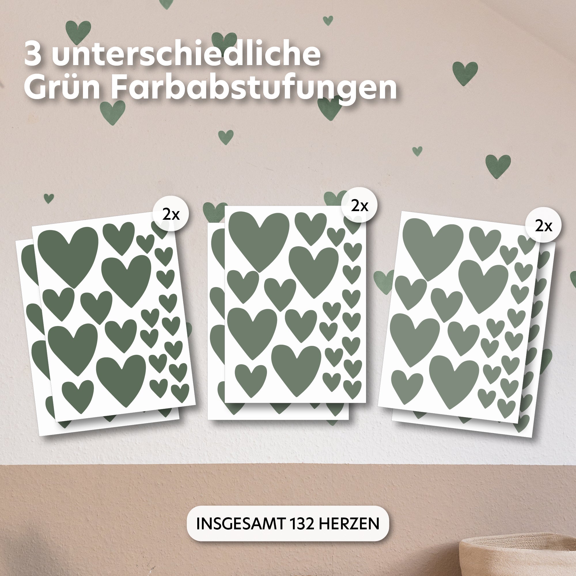 eukalyptus / gemischte größen 132 stück