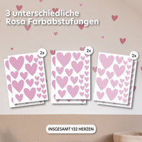 rosa / gemischte größen 132 stück