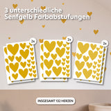 senfgelb / gemischte größen 132 stück