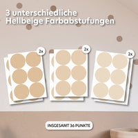 hellbeige / einheitsgröße 36 stück