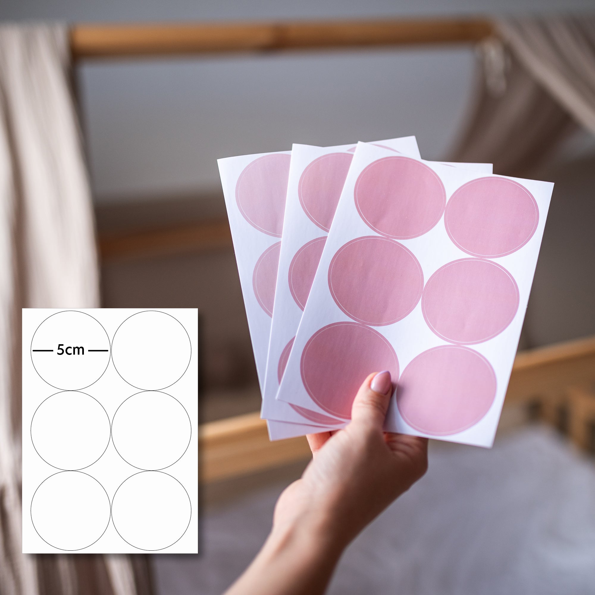 rosa / einheitsgröße 36 stück