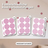 rosa / einheitsgröße 36 stück