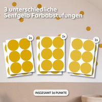 senfgelb / einheitsgröße 36 stück