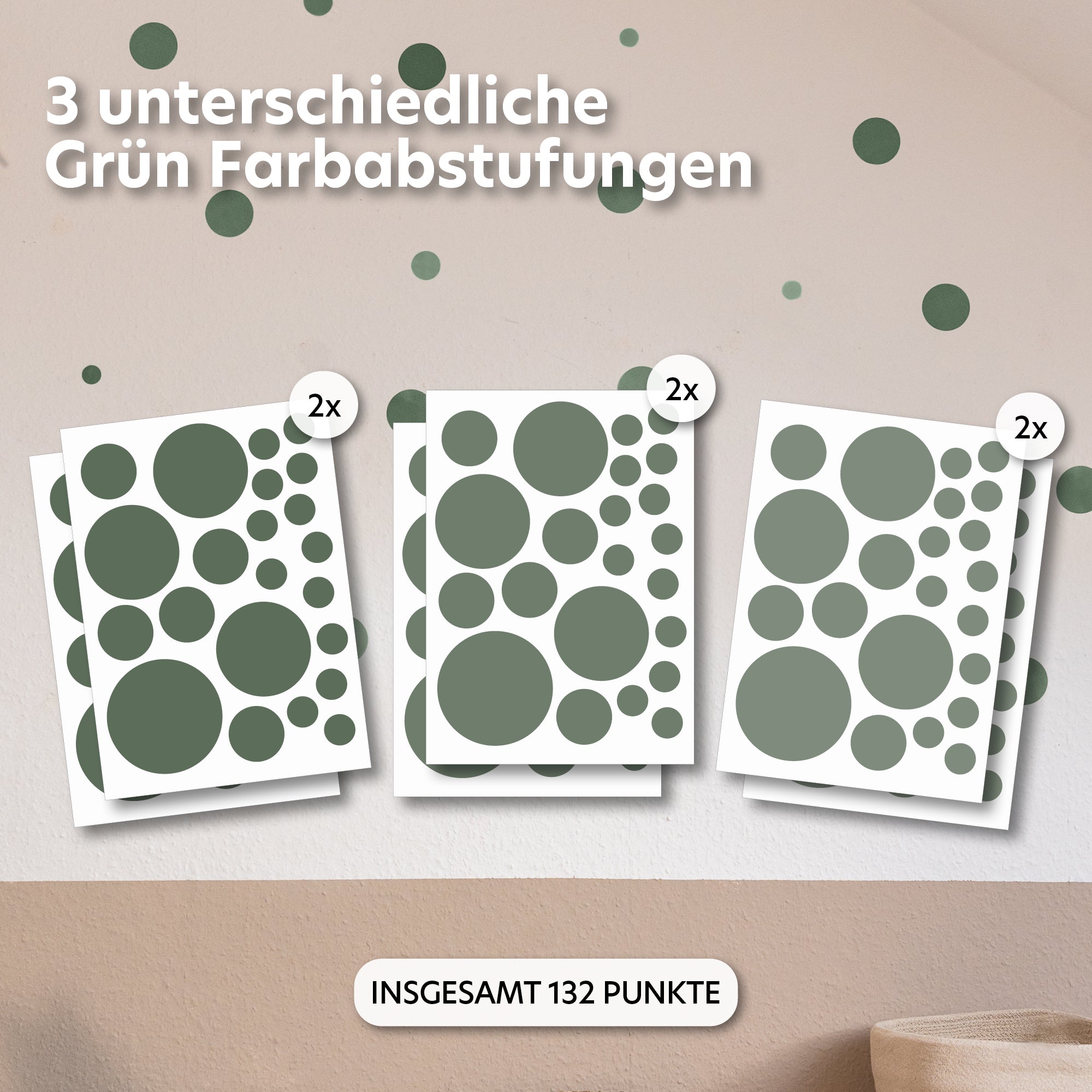 eukalyptus / gemischte größen 132 stück