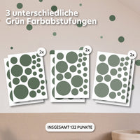 eukalyptus / punkte / gemischte größen 132 stück