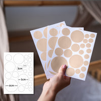 hellbeige / gemischte größen 132 stück