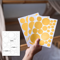 senfgelb / gemischte größen 132 stück