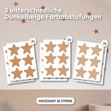 dunkelbeige / einheitsgröße 36 stück