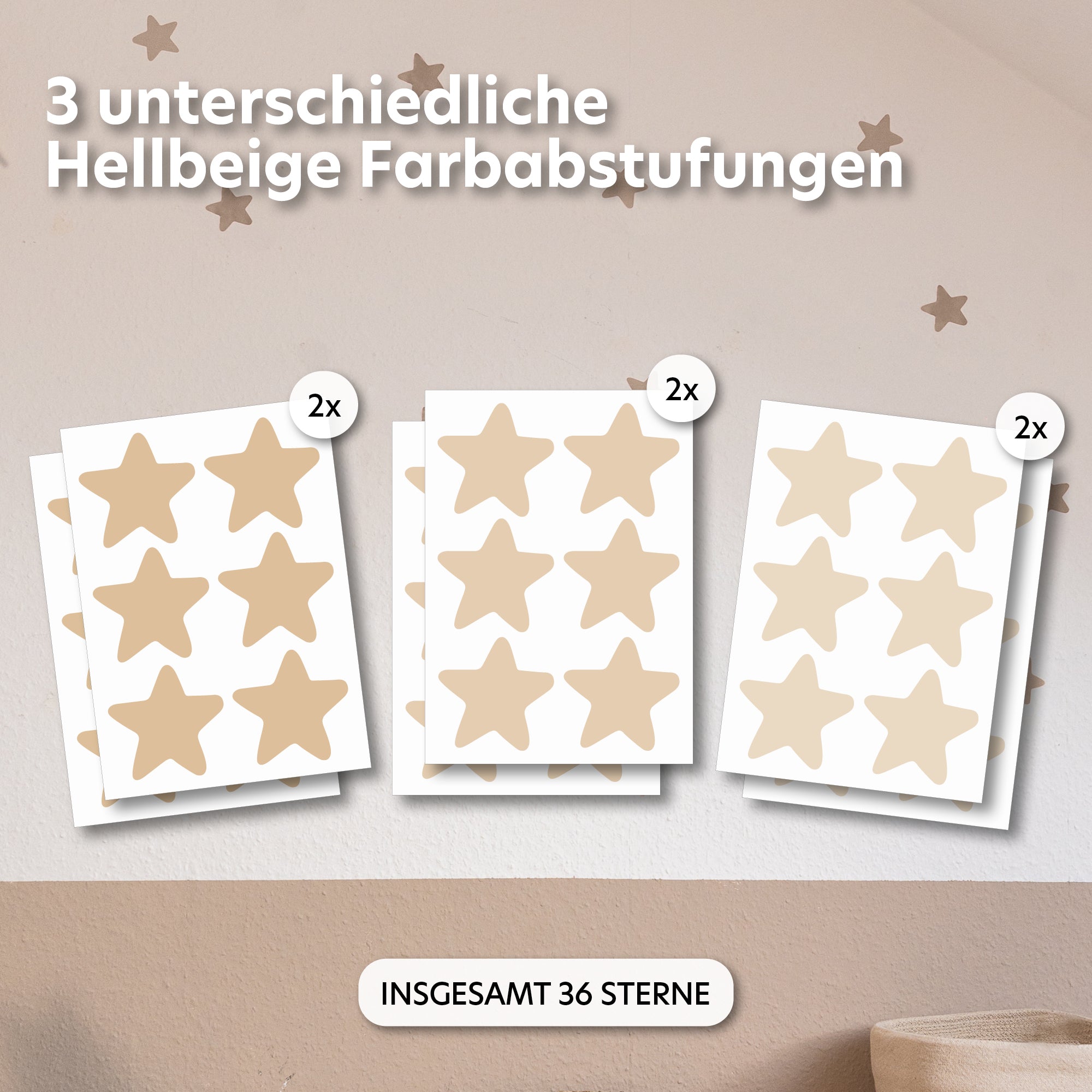 hellbeige / einheitsgröße 36 stück