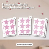 rosa / einheitsgröße 36 stück