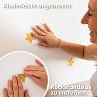 senfgelb / sterne / einheitsgröße 36 stück