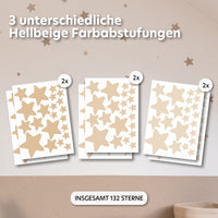 hellbeige / gemischte größen 132 stück
