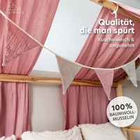 altrosa & hellbeige / wimpel / ohne goldapplikation