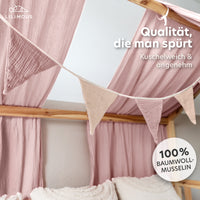 puderrosa & beigerosa / wimpel / ohne goldapplikation