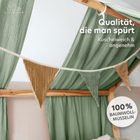 eukalyptus & nougat / wimpel / mit goldapplikation