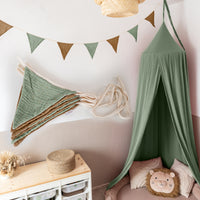 eukalyptus & nougat / wimpel / mit goldapplikation