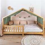 SPARSET: Hausbett Himmel Typ A mit Goldapplikation + Wimpel-/Sternenkette ab