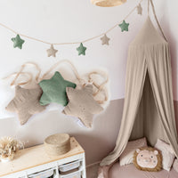 SPARSET: Baldachin + Wimpel-/Sternenkette ab