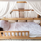 SPARSET: Hausbett Himmel Typ B+ Bettschlange + Wimpelkette/Sternenkette ab