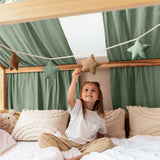 SPARSET: Hausbett Himmel Typ B+ Bettschlange + Wimpelkette/Sternenkette ab