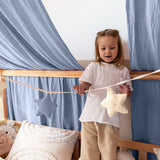 SPARSET: Hausbett Himmel Typ B Betthimmel mit Goldapplikation + Wimpel-/Sternenkette ab