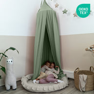 Kuschelecke (Baldachin + Bodenkissen)