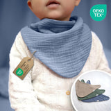 Hellbeige & Blau & Eukalyptus / Baby